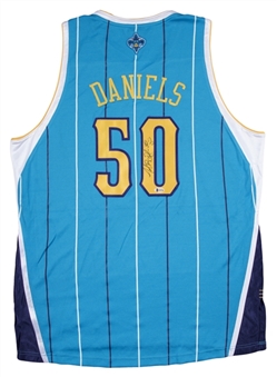 Lot of (3) New Orleans Hornets Signed Jerseys: Daniels, Brown & West (Arenas LOA & Beckett)
